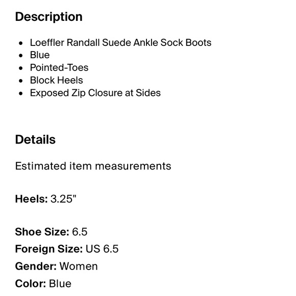 Loeffler Randall Dark Blue Suede Heeled Sock Booties - Picture 7 of 7